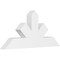 Ekena Millwork Saratoga Architectural Grade PVC Gable Bracket, 48"W x 22"H x 4"D x 6"F, 11/12 Pitch GBP048X22X0406SAR00 - alternate 1